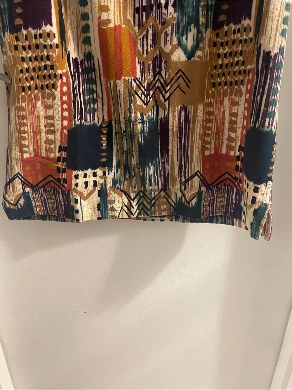 NWOT VTG 90's Chaps Ralph Lauren Large Multicolor cotton Aztec S/S Polo Shirt